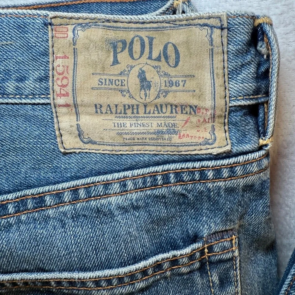 Vintage Polo Ralph Lauren Jeans 36x30 Classic Fit Y2K Distressed Denim USA